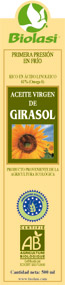 ACEITEGIRASOLBIO(500ml) (Envasede500ml) Biolasi