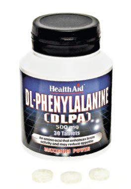 DLPHENYLALANINE (30Tabletasde500mg) HealthAid