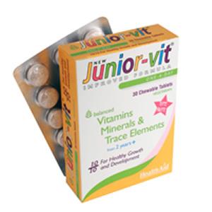 JUNIORVIT (Envasede30Tabletas) HealthAid