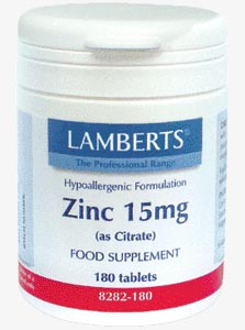 ZINC(CITRATO)90CAPSx15mg (90Cpsulasde15mg) Lamberts