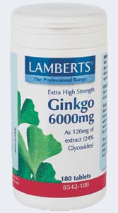 GINKGOBILOBA(90Caps) (90Cpsulasde6000mg) Lamberts