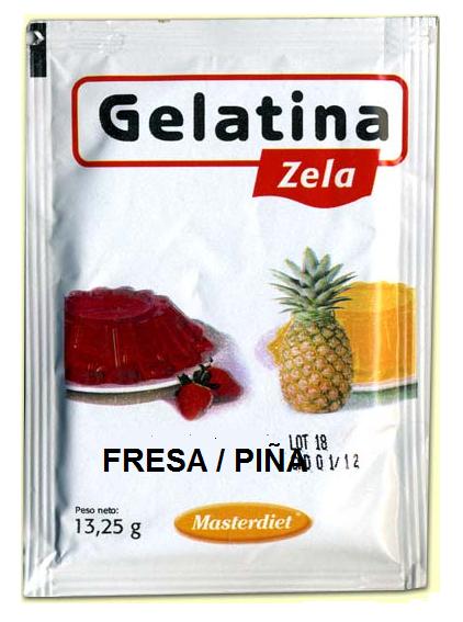 GELATINAZELAFRESA/PIA (1Sobrede13,25gr) Masterdiet