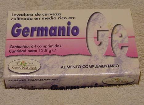 GERMANIO(Comp.) (EnvasedeComprimidos) SoriaNatural