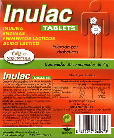 INULAC(Sobres) (10Sobresde10gr) SoriaNatural