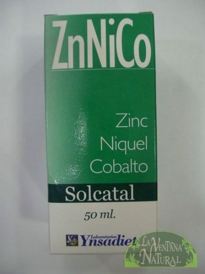 SOLCATALZN-NI-CO(ZINC-NIQUEL-COBALTO) (Envasede50ml) Ynsadiet