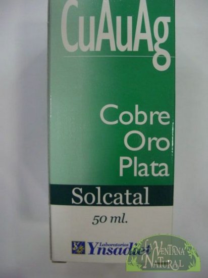 SOLCATALCU-AU-AG(COBRE/ORO/PLATA) (Envasede50ml) Ynsadiet